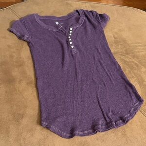 GAP Plum Henley Shirt